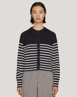 Women YMC Foxtail Stripe Cardigan