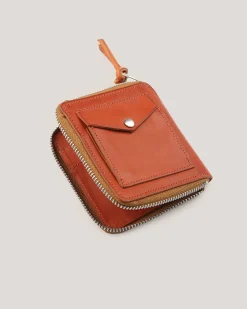 Women YMC Zip Leather Wallet