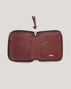 Women YMC Zip Leather Wallet