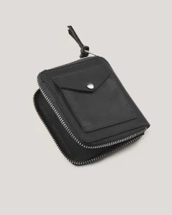 Women YMC Zip Leather Wallet