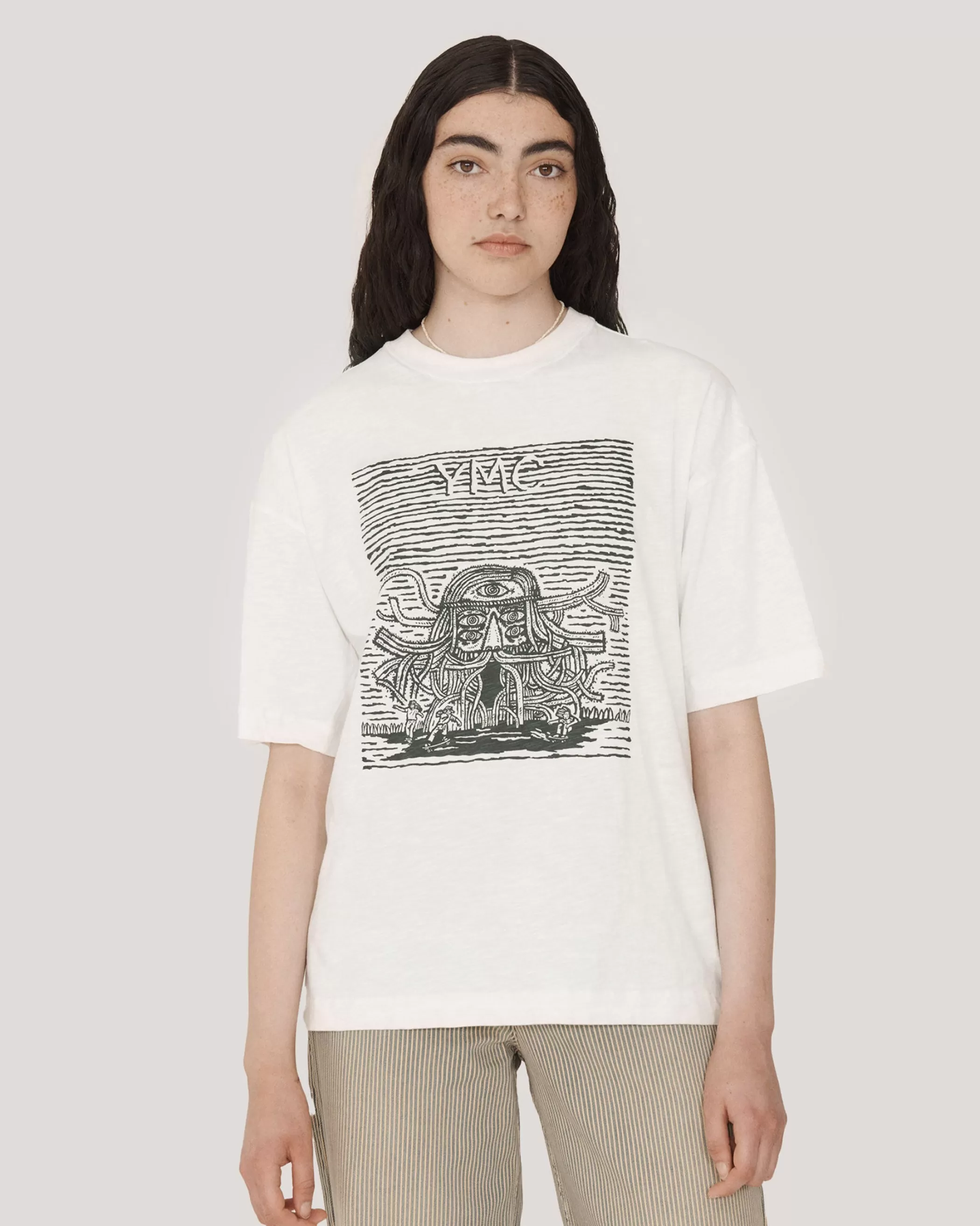 YMC Tops & T-Shirts<Mystery Machine T-Shirt White