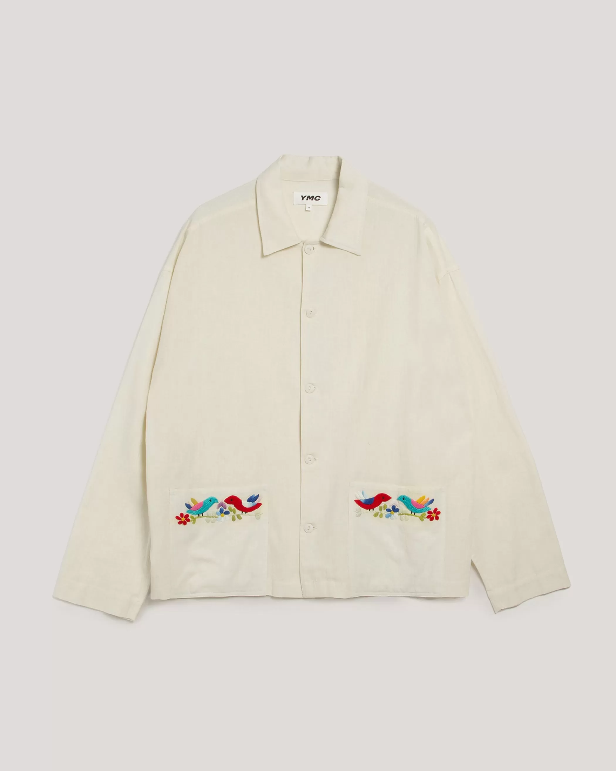 YMC Shirts<PJ Shirt Ecru
