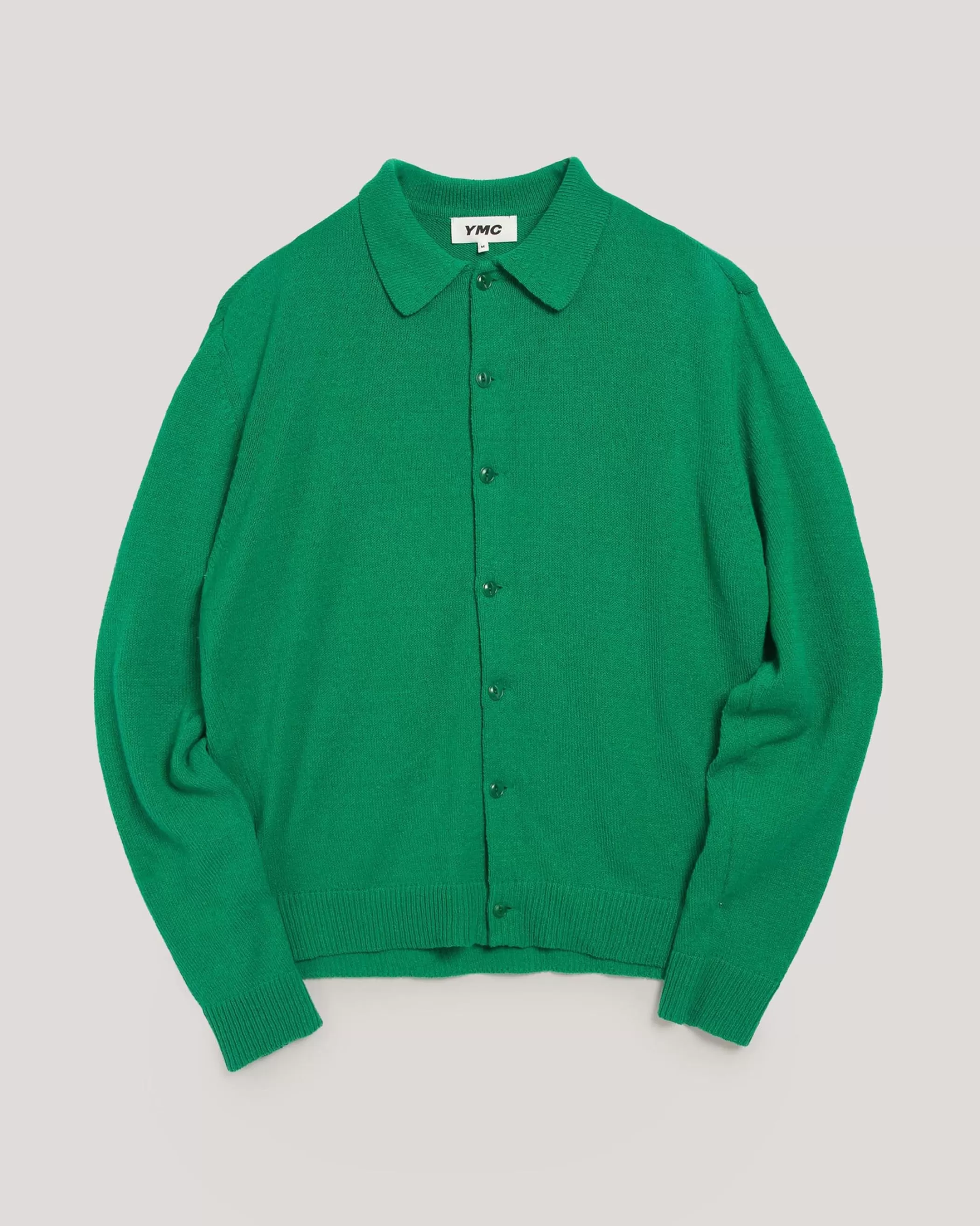YMC Knitwear<Rat Pack Cardigan Green