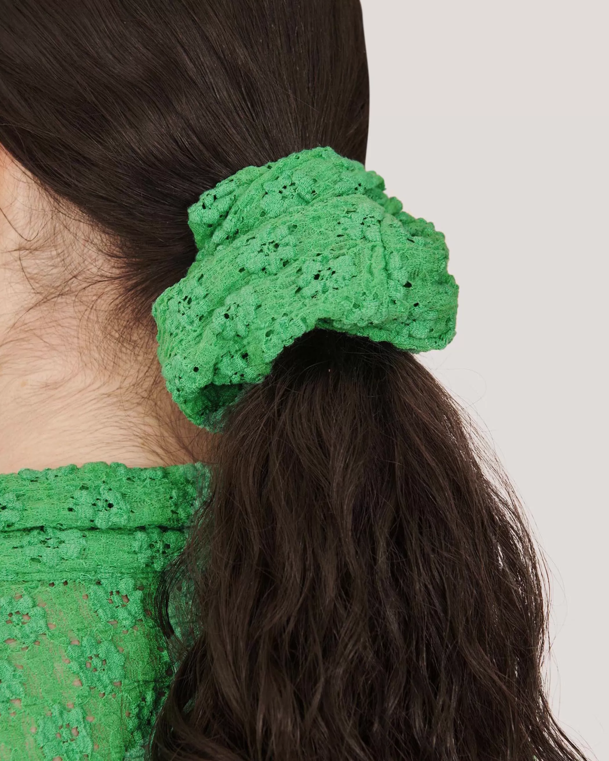 YMC Headwear<Small Scrunchie Green