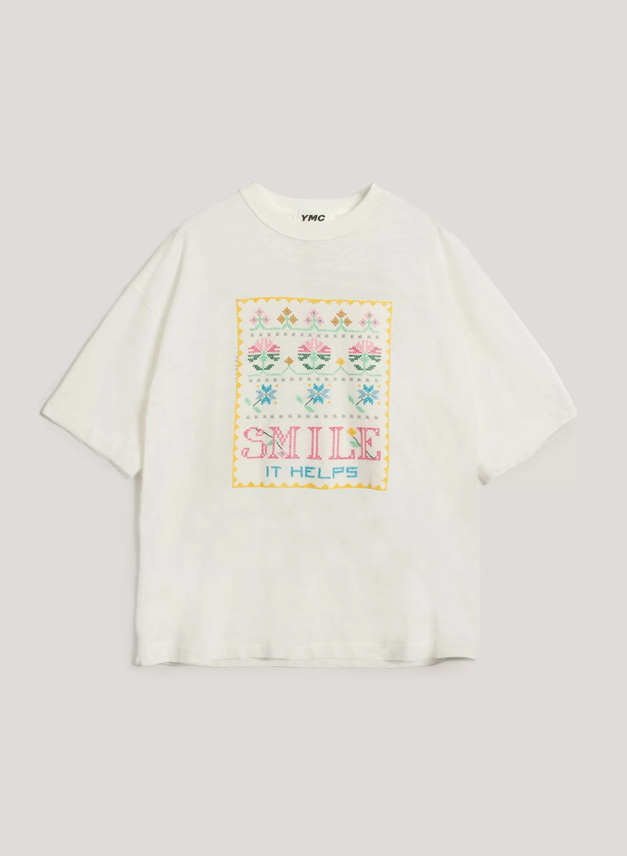 YMC Tops & T-Shirts<Smile T-Shirt White